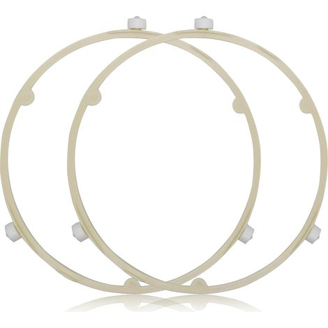 2Pcs 8.5in Assiette Micro-ondes Remplacement Anneau Plateau Tournant, Bague à Rouleaux Remplacement Compatible for Ge Frigidaire Wb06x10625 Wb06x10818 (1/5)