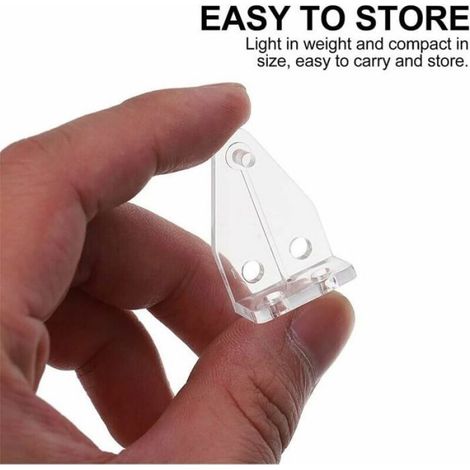 Crochet De Fixation Pour Stores - Plastique - Compatible Avec Stores Vénitiens Et Verticaux - Lot De 20 Pièces (1/5)