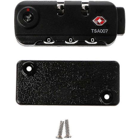 Cadenas à combinaison à trois chiffres, matériau ABS + métal, code réinitialisable pour valises (1/5)