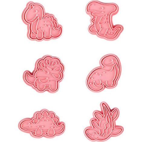 6-teiliges Set mit Cartoon-Backformen, Kuchenformen, Backzubehör, Dinosaurier-Motiv, Haushalt