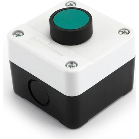 Interrupteur à bouton-poussoir vert résistant aux intempéries, boîtier de commande à bouton-poussoir unique, pour contrôler les contacteurs CA, les démarreurs électromagnétiques (1/3)