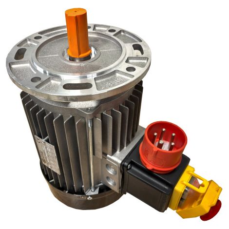 Ersatzmotor Industriemotor 230/400V 21A 4kW Motor mit Schalter-Stecker-Kombination für Holzspalter
