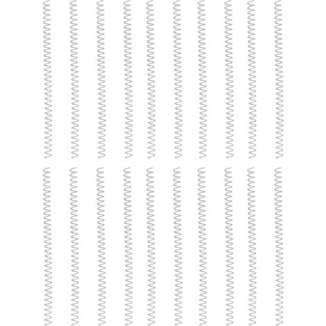 Jeu de 20 anneaux à spirale 11mm, reliure silencieuse pour albums A4 et A5, bandes perforées 30 trous, plastique coloré transparent, fermoirs à ressort pour classeur. (1/5)