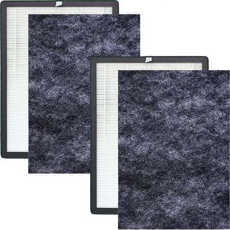 Lot de 2 filtres purificateurs d'air H05 de rechange pour purificateur d'air HIMOX H05 Classe True HEPA et filtre à charbon actif (ne convient pas pour Himox H04) (1/5)