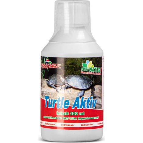 Femanga Turtle Aktiv – sauberes und gesundes Wasser für Schildkröten, 250 ml (1/4)
