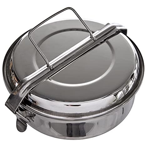 IBILI 720618 Contenitore per il pranzo in acciaio inossidabile con piatti, multicolore, 18 cm (1/4)