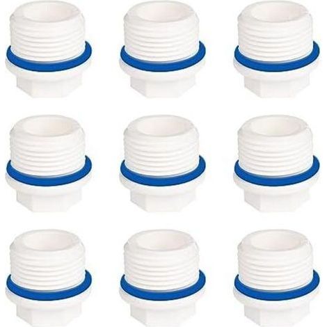 BUNTHAUS CSPARKV 24.6mm Bouchon Plomberie Male 9 Pièces Bouchon D'Obturation Male Bouchon D'Étanchéité Pour Tuyau Bouchon Robinet Hexagonal Bouchon Hexagonal En Plastique Bouchon Male Plomberie Boucho (1/5)