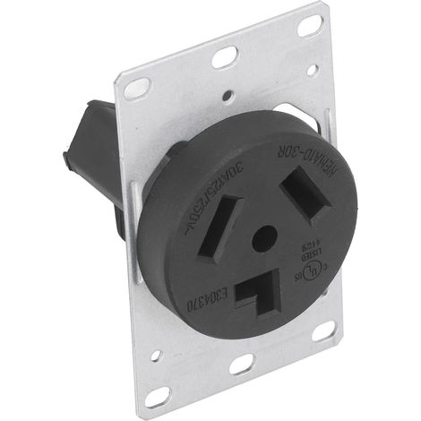 Prise de courant murale standard américaine 3 trous 30A 125V 250V NEMA 10-30R pour maison (1/5)