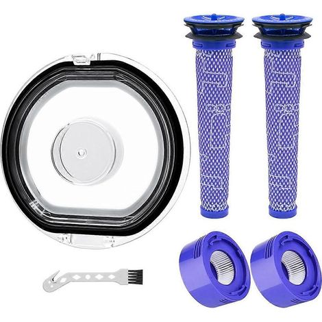 Couvercle de bac à poussière et filtres de rechange pour aspirateur balai sans fil Cleane V7 V8 Animal Absolute (1/5)