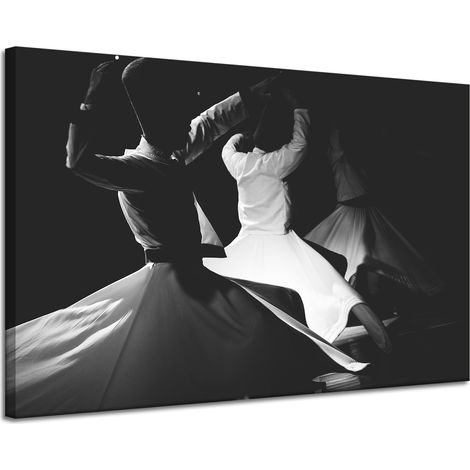Leinwanddruck Musik Tanz Schwarzweiß 120x80