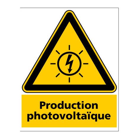 PANNEAU PRODUCTION PHOTOVOLTAIQUE (C1502) - Adhésif - 300 x 420 mm