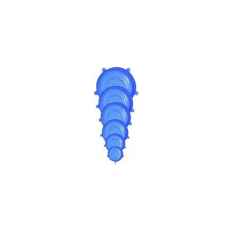 Store 6 Pièces Couvercles en Silicone, Couvercle Extensibles en Silicone sans BPA, Couvercle Universel de 6 Tailles Differentes pour Micro-Ondes/Le Four/Le Frigo/Le Lave-Vaisselle (1/5)