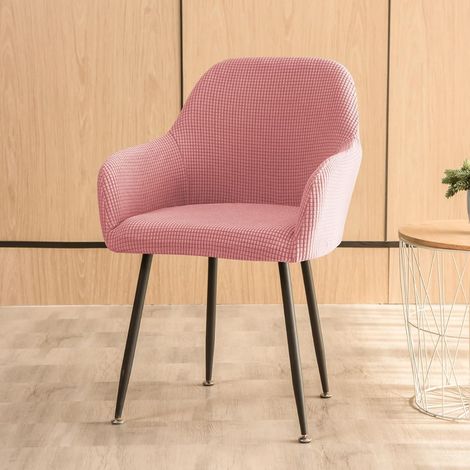 Housses de chaises avec accoudoirs, 1 lot, jacquard, extensible, chaises de salle à manger, housse amovible, lavable, antidérapante, chaises de cuisine, housses de chaise élégantes, pour salon, bureau (1/5)