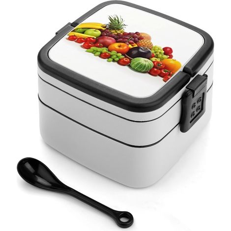 Boîte à bento empilable pour adultes, motif légumes frais (1/5)