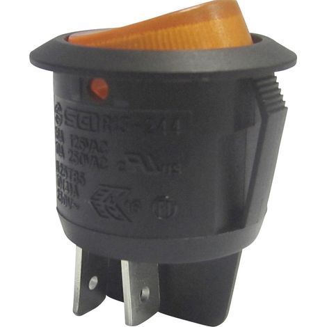 TRU COMPONENTS 1587657 Wippschalter TC-R13-244B-02 B/Y 220 V/AC 250 V/AC 10 A 2 x Aus/Ein rastend 1 (1/2)