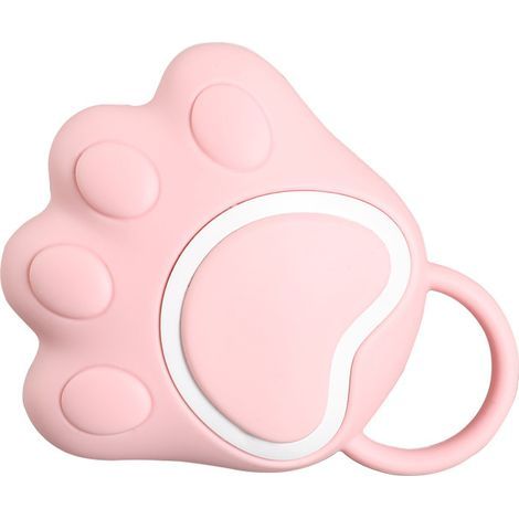 Brosse de bain en silicone doux pour chien et chat avec distributeur de shampooing - Rose (1/5)
