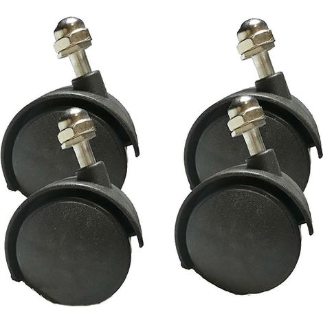 Roulettes universelles de rechange (lot de 4) pour pièces de chauffage électrique à bain d'huile Gree Pioneer Midea ( ) (1/5)