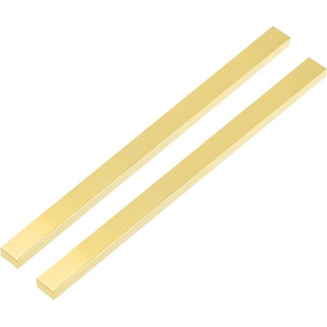 2 Pcs Barres Plates En Laiton H62 0.12"x0.39"x14" Barres Pleines (1/5)