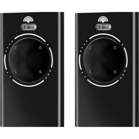 Set of 2 garage door remote controls, 868 MHz, handheld transmitter, 4 channels, compatible with FAAC (1/4)