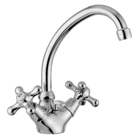 Waschtisch-Einlocharmatur mit schwenkbarem Auslauf Gold Finish Paffoni Serie Iris IRV077GF  Messing - Gold Finish