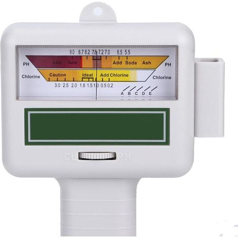 Testeur de Chlore Résiduel Portable, Grand écran pour Tester l'eau PH et CL2, avec Une Haute Précision pour Piscine et Spa, Facile à Utiliser, Aucun Produit Chimique Nécessaire (1/2)