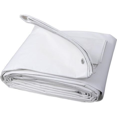 1 Bâche PE 280g/m² Imperméable, Œillets Renforcés Anti-UV, Pour Bois Et Extérieur (1/5)