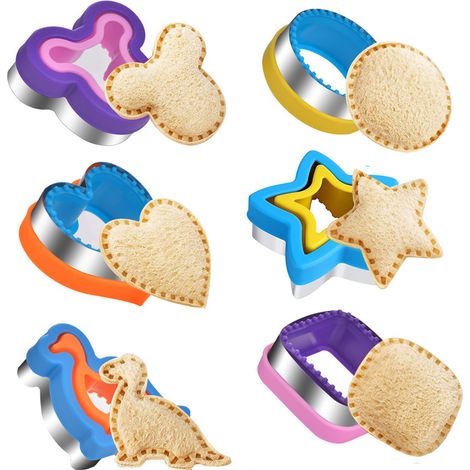 emporte-pièces sans croûte pour sandwichs, emporte-pièces à biscuits à faire soi-même, violet (1/5)