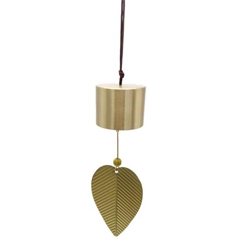 Clochette À Vent - En Laiton Doré - Pour Fenêtre Porte Jardin Intérieur Voiture - 1 Pièce (1/5)