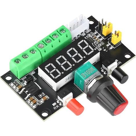 12V/24V Schrittmotorsteuerung, Drehzahlregler, PWM-Impulssignalgeneratormodul mit LED-Anzeige (1/5)