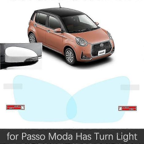 Film de protection pour rétroviseur intérieur de Toyota Passo X Moda et Daihatsu Boon M700 (2017-2020) : protection intégrale, anti-buée et imperméable. Accessoires inclus. (1/5)
