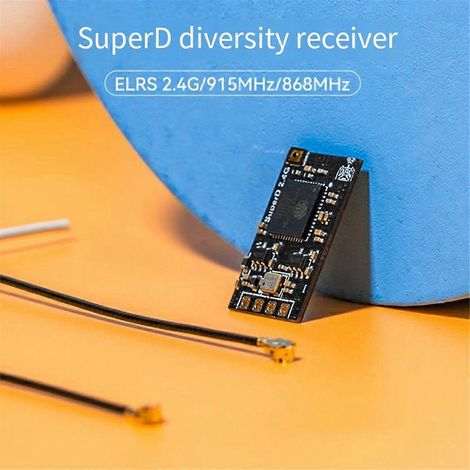 SuperD ELRS 2.4G Diversity-Empfänger ExpressLRS RX 2T Antennen--