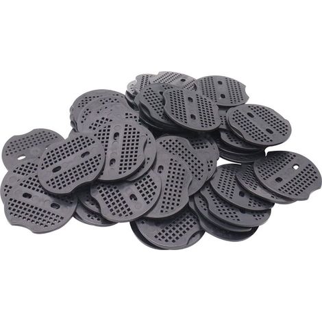 100 PCS Rondelles pour Piquets de Fixation en Acier pour bâche, Rondelle d'ancrage en U pour Piquets de Jardin (1/5)
