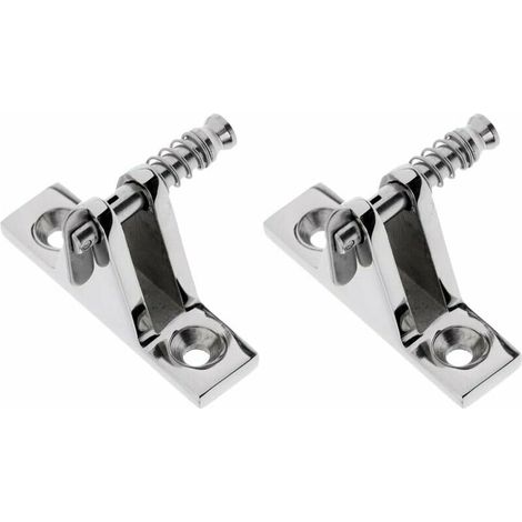 2pcs Charnière Pont De Bateau Support Installation Auvent Bimini Top Bateau (1/4)