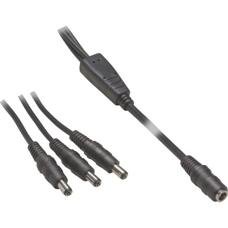 VOLTCRAFT 072958C Niedervolt-Anschlusskabel Niedervolt-Buchse - Niedervolt-Stecker 5.5 mm 2.5 mm 5.5