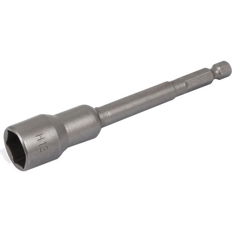 13mm Douille Visseuse Douille tournevis hexagonale métrique magnétique Pour vissage dévissage écrous Gris argenté (1/3)