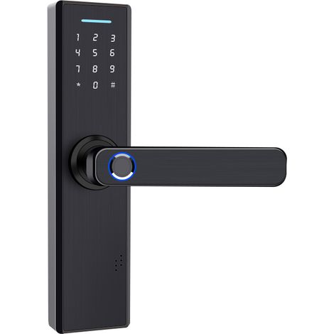 Sicherheitsschloss für die Haustür mit USB-Anschluss, elektronischem Codeschloss und Ein-Tasten-Öffnung (1/5)
