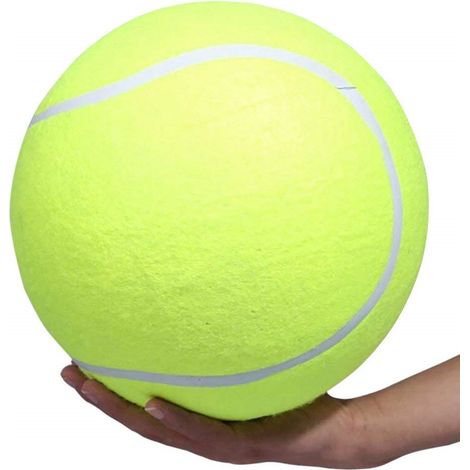 Ballon De Tennis Pour Chien - 24 Cm - En Caoutchouc Et Feutre Non Toxique - Jouet Extérieur Pour Chiens De Toutes Races - 1 Pièce