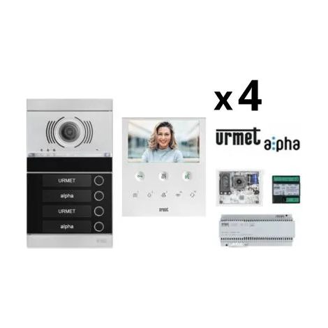 URMET 1783/KIT4VOG - KIT Videocitofonico Quadrifamiliare Urmet Alpha - VOG5