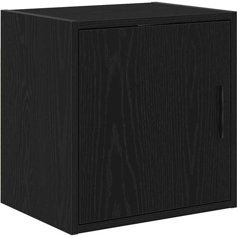 Armario de pared para garaje de madera de ingeniería 40 x 30 x 41 cm almacenamiento práctico estilo moderno negro 020051419 (1/5)