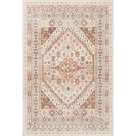 Tapis de salon 4060cm orange imitation cachemire lavé tapis de sol lavable tapis rétro grande surface tapis anti-salissure décoration de la maison (1/4)