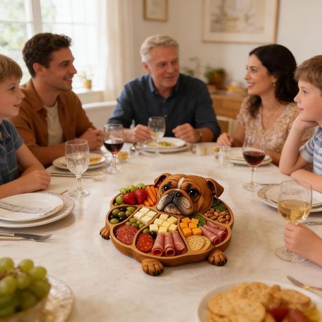Plateaux en bois Décoration de table amusante en forme (1/4)