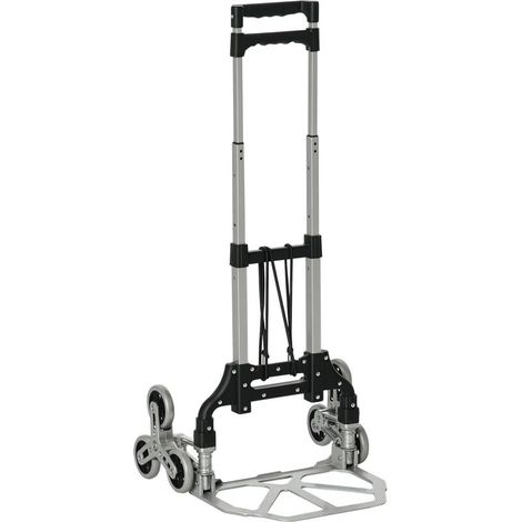 Chariot de manutention pliable à roulettes, capacité de charge de 70 kg, idéal pour les livraisons, les entrepôts, les marchés, les voyages et les déménagements. (1/5)