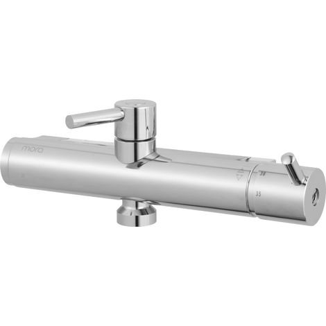 Thermostat pour lavabo Mora Safe, robinet mural chromé (1/2)