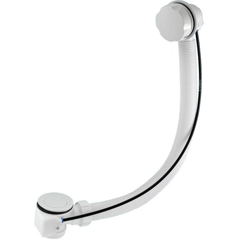 McAlpine PUB-WH 1.5" x 70mm Polished Stainless Steel Flange Pop-Up Bath Waste and Overflow - Centre Pin Model with Overflow/Command Knob (1/4)