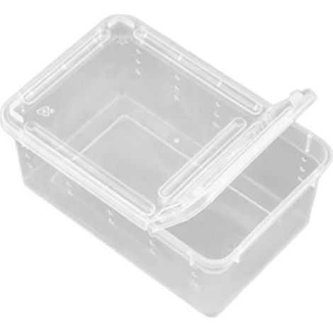 Reptilienzuchtbox, transparentes PP, mehrfache Belüftung, zum Transport und zur Fütterung von Schlangen (1/5)