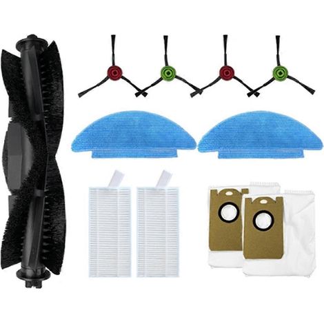 11 pièces pour sac à poussière Cecotec Conga 7290 Eternal, filtre pour brosse latérale principale (1/5)