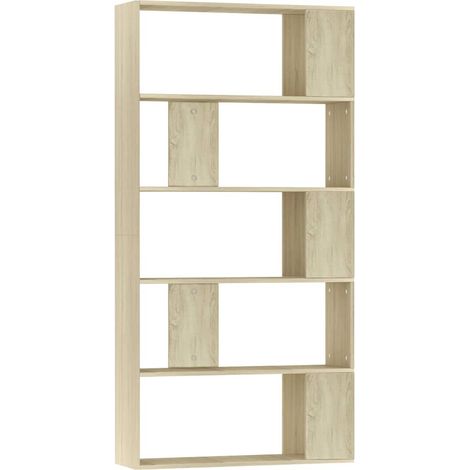 Maison Exclusive - Libreria/Divisorio Rovere Sonoma 80x24x159 cm Legno Ingegnerizzato (1/5)