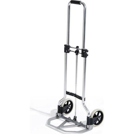 Carrello Portapacchi Pieghevole Ripiegabile in Alluminio con Ruote da Trasporto (1/4)