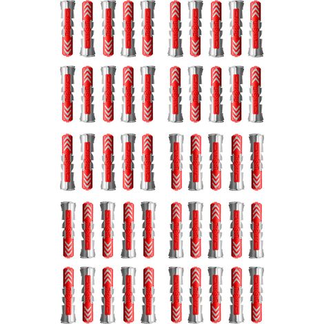 Vrac de 50 chevilles DuoPower universelles 8x40 - Fischer