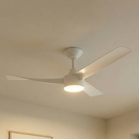 [NEUWERTIG] B-Ware Lucande Deckenventilator Airona LED Ventilator dimmbar leise weiß 95x95cm (1/2)